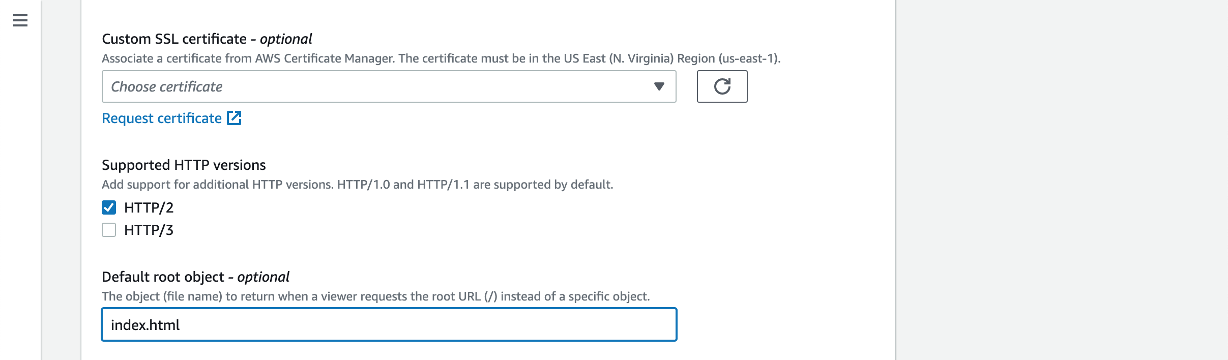 Default object