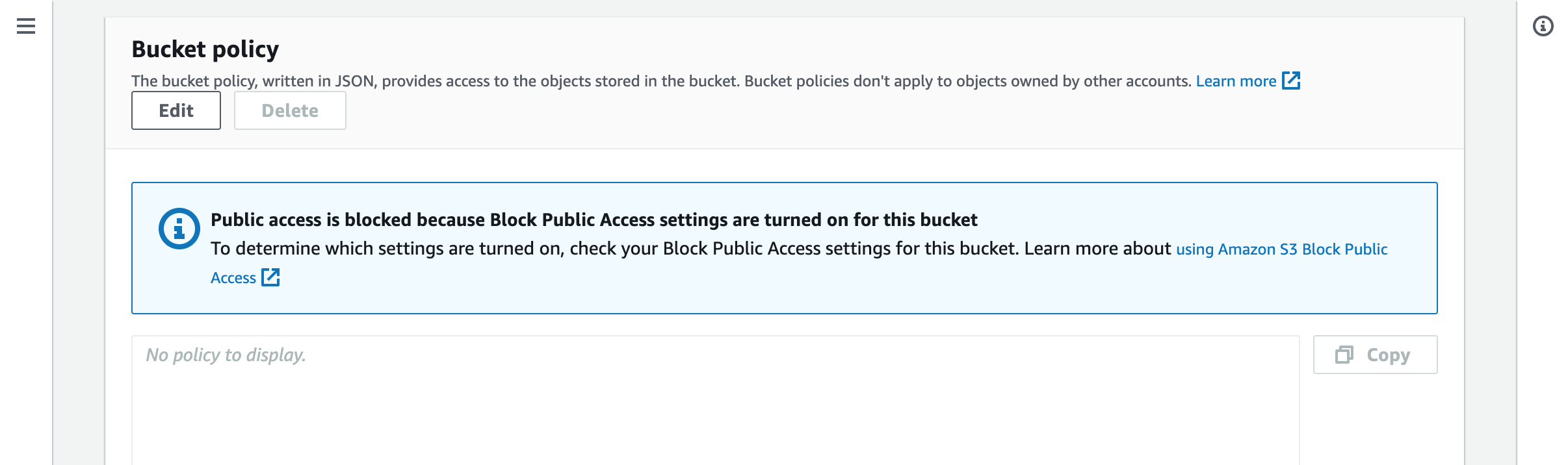 S3 Policy update