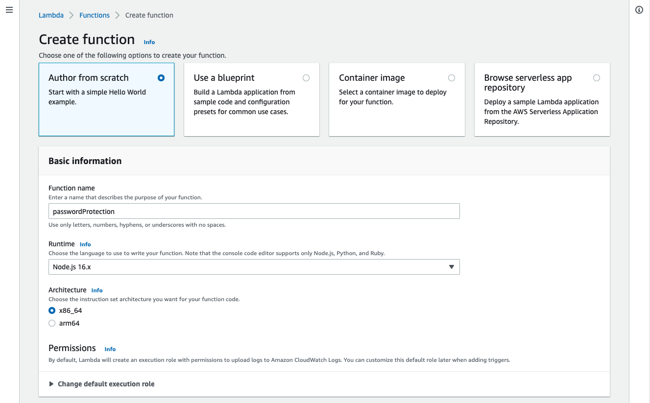 Create Lambda