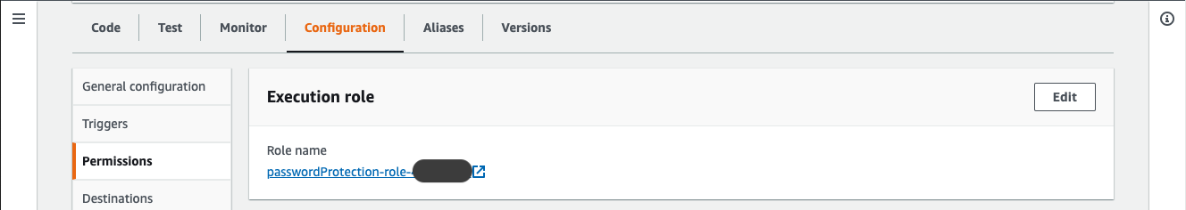 Update Execution Role