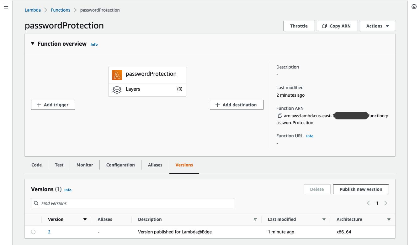 Lambda Versions
