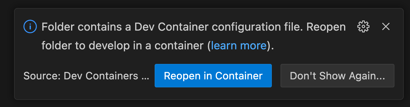 Reopn in Container
